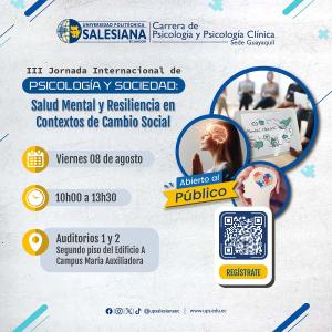 Afiche de la III Jornada Internacional de Psicología y Sociedad